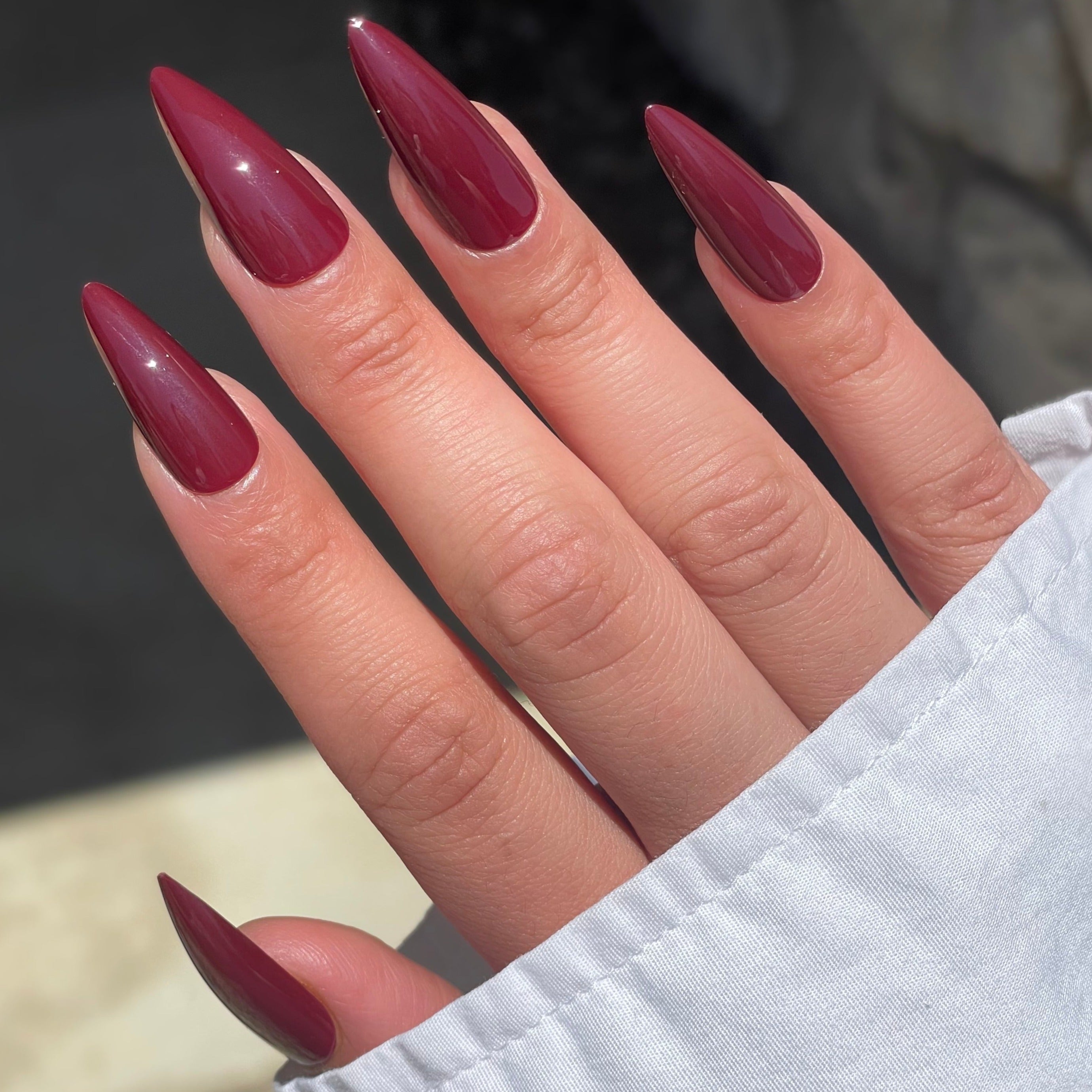 Maroon Nails